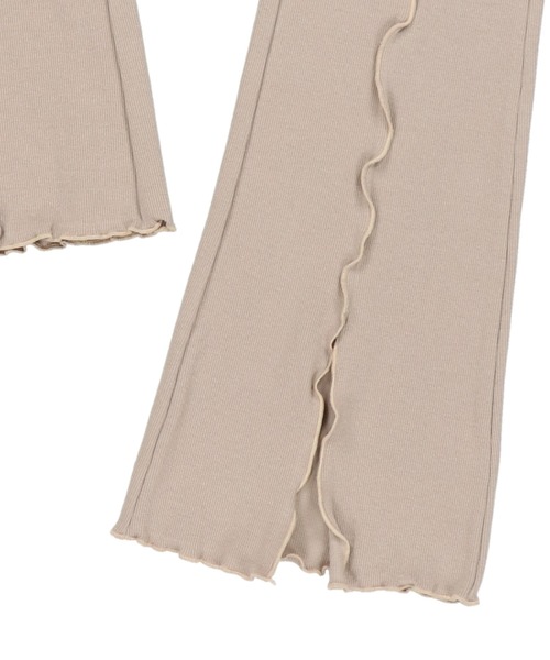 Lull（ルル）の「【Lull / ルル】配色メロウセミフレアリブパンツ（その他パンツ・レディース・ブラック/ベージュ/その他/グリーン/オレンジ・M）」の19枚目の写真