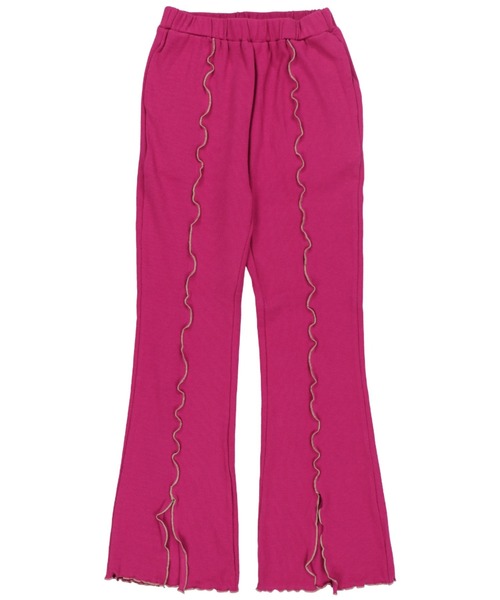 Lull（ルル）の「【Lull / ルル】配色メロウセミフレアリブパンツ（その他パンツ・レディース・ブラック/ベージュ/その他/グリーン/オレンジ・M）」の12枚目の写真