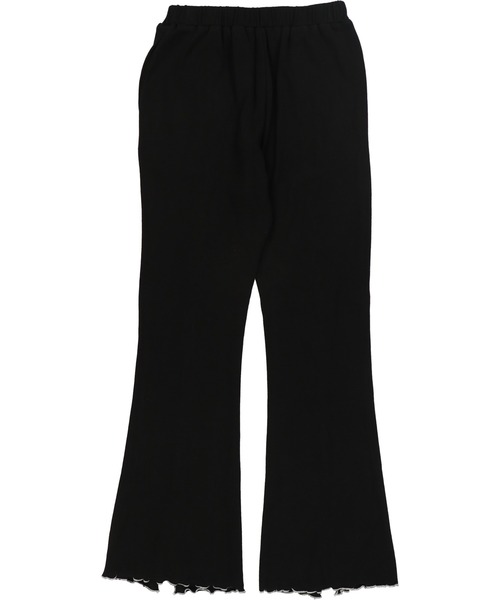 Lull（ルル）の「【Lull / ルル】配色メロウセミフレアリブパンツ（その他パンツ・レディース・ブラック/ベージュ/その他/グリーン/オレンジ・M）」の7枚目の写真