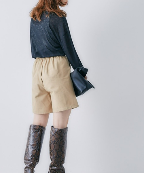 toucher du brise（トゥシェドブリーズ）の「【大人なカジュアル】ショートパンツ（その他パンツ・レディース・ブラック/キャメル・M）」の10枚目の写真