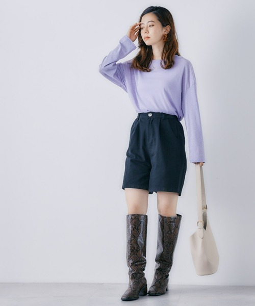 toucher du brise（トゥシェドブリーズ）の「【大人なカジュアル】ショートパンツ（その他パンツ・レディース・ブラック/キャメル・M）」の3枚目の写真