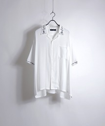 Confirm | Confirm / コンファーム 五分袖刺繍ビッグオープンカラーシャツ(シャツ/ブラウス)