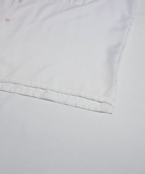 Confirm(コンファーム)の「Confirm / コンファーム 五分袖刺繍ビッグオープンカラーシャツ(シャツ/ブラウス・メンズ・ホワイト/ブラック/ブルー/レッド・M/L)」の7枚目の写真