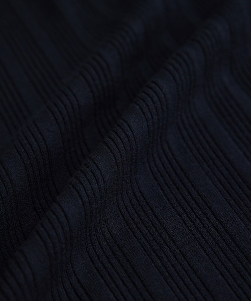 ROPE' PICNIC(ロペピクニック)の「ビルドネックハーフスリーブプルオーバー(ニット/セーター・レディース・ライトグレー/ブラック/ピンク/イエロー・40/38)」の7枚目の写真