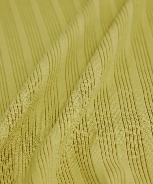 ROPE' PICNIC(ロペピクニック)の「ビルドネックハーフスリーブプルオーバー(ニット/セーター・レディース・ライトグレー/ブラック/ピンク/イエロー・40/38)」の12枚目の写真