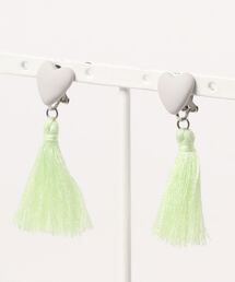 【atelier*mio】ハートとタッセル earring