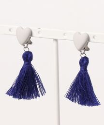 【atelier*mio】ハートとタッセル earring