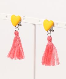 【atelier*mio】ハートとタッセル earring