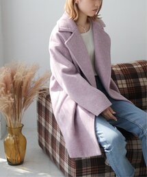 RAY CASSIN | 起毛メルトンダブルミディコート(その他アウター)