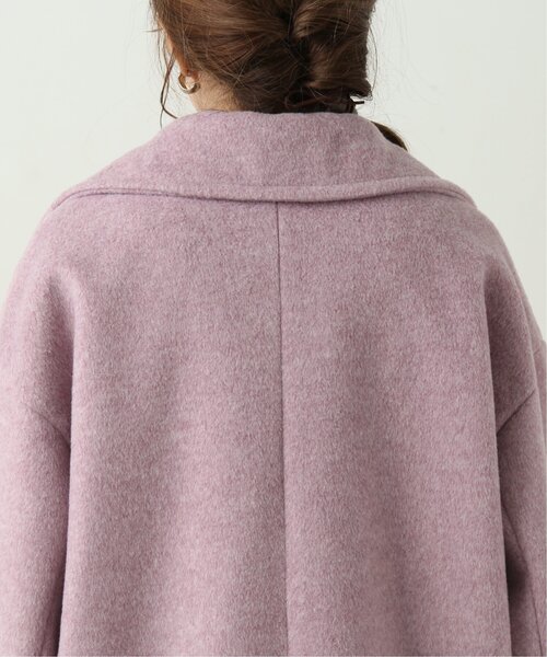 RAY CASSIN（レイカズン）の「起毛メルトンダブルミディコート（その他アウター・レディース・ベージュ/ブラウン/ピンク・FREE）」の13枚目の写真