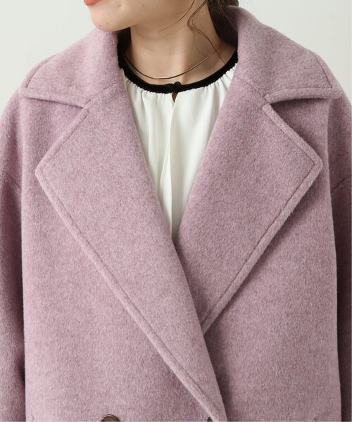 RAY CASSIN（レイカズン）の「起毛メルトンダブルミディコート（その他アウター・レディース・ベージュ/ブラウン/ピンク・FREE）」の15枚目の写真