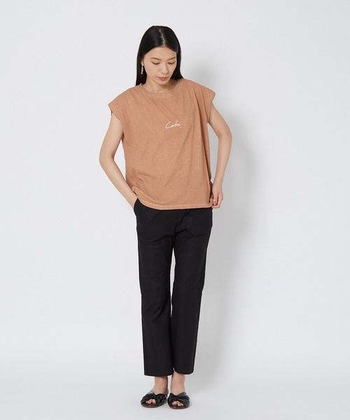 shop DADA(ショップダダ)の「顔料プリントトップス(1S15-350102)(Tシャツ/カットソー・レディース・オレンジ/ブルー/チャコールグレー・FREE)」の20枚目の写真