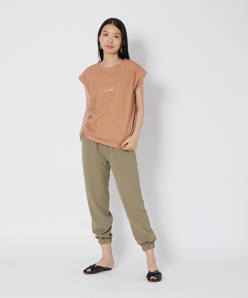 shop DADA(ショップダダ)の「顔料プリントトップス(1S15-350102)(Tシャツ/カットソー・レディース・オレンジ/ブルー/チャコールグレー・FREE)」の11枚目の写真