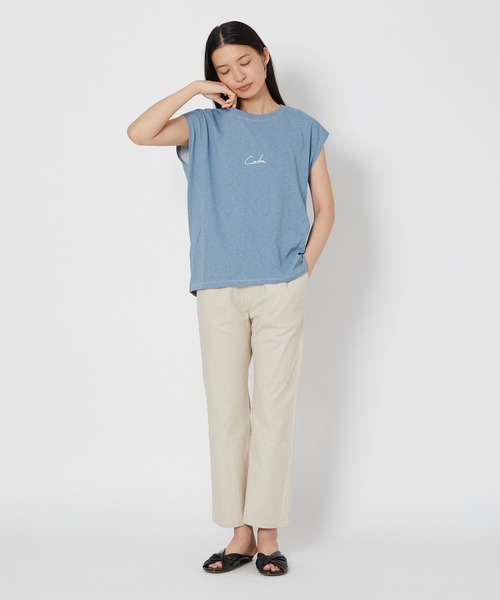 shop DADA(ショップダダ)の「顔料プリントトップス(1S15-350102)(Tシャツ/カットソー・レディース・オレンジ/ブルー/チャコールグレー・FREE)」の15枚目の写真