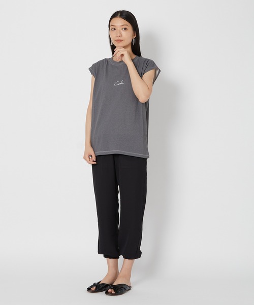 shop DADA(ショップダダ)の「顔料プリントトップス(1S15-350102)(Tシャツ/カットソー・レディース・オレンジ/ブルー/チャコールグレー・FREE)」の16枚目の写真