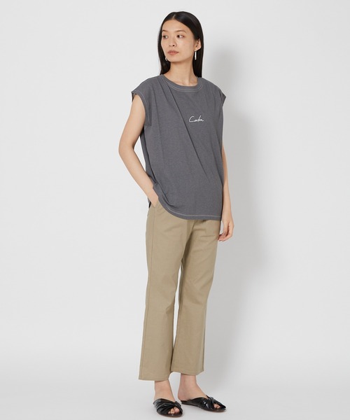 shop DADA(ショップダダ)の「顔料プリントトップス(1S15-350102)(Tシャツ/カットソー・レディース・オレンジ/ブルー/チャコールグレー・FREE)」の19枚目の写真