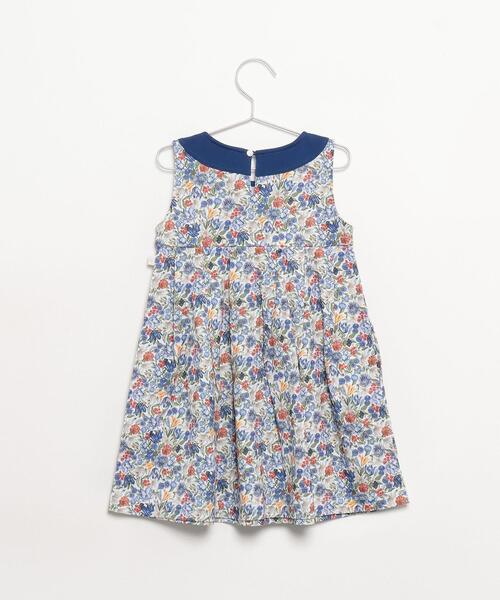 agnes b.（アニエスベー）の「JGZ9 E ROBE キッズ リバティプリントワンピース（ワンピース・キッズ・ブルー系その他・8YEAR/6YEAR/4YEAR/12YEAR/10YEAR）」の2枚目の写真