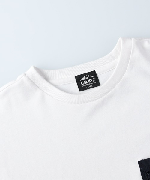 CAMP7(キャンプセブン)の「【CAMP7】ナイロンポケットロンT(Tシャツ/カットソー・メンズ・ベージュ/ホワイト/ネイビー・L/XL/M/S)」の21枚目の写真
