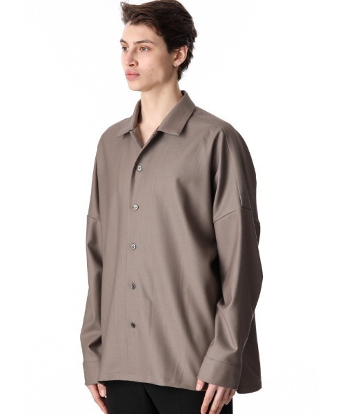 ATTACHMENT(アタッチメント)の「ウールツイルシャツ/WOOL TWILL L/S SHIRTS(シャツ/ブラウス・メンズ・ブラック/ブラウン/オフホワイト・2/3/1/4)」の3枚目の写真