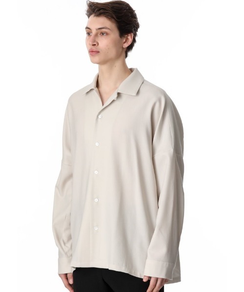 ATTACHMENT(アタッチメント)の「ウールツイルシャツ/WOOL TWILL L/S SHIRTS(シャツ/ブラウス・メンズ・ブラック/ブラウン/オフホワイト・2/3/1/4)」の2枚目の写真