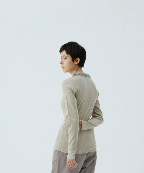 conges payes ADIEU TRISTESSE（コンジェ ペイエ アデュートリステス）の「チュールフリルインナー（Tシャツ/カットソー・レディース・オフホワイト/ブラック/ベージュ/トップグレー/ダークラベンダー/ネイビー・FREE）」の13枚目の写真
