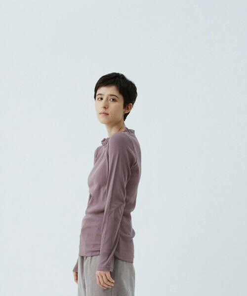 conges payes ADIEU TRISTESSE（コンジェ ペイエ アデュートリステス）の「チュールフリルインナー（Tシャツ/カットソー・レディース・オフホワイト/ブラック/ベージュ/トップグレー/ダークラベンダー/ネイビー・FREE）」の16枚目の写真