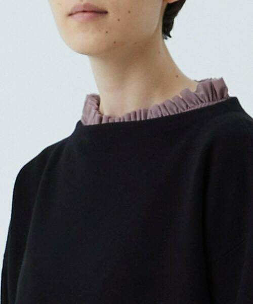 conges payes ADIEU TRISTESSE（コンジェ ペイエ アデュートリステス）の「チュールフリルインナー（Tシャツ/カットソー・レディース・オフホワイト/ブラック/ベージュ/トップグレー/ダークラベンダー/ネイビー・FREE）」の20枚目の写真