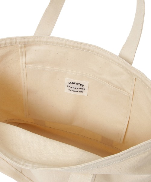 Cricket（クリケット）の「[クリケット] Cricket アルバートンダック生地 トートバッグ ミディアム 日本製（トートバッグ・メンズ・ホワイト・FREE）」の6枚目の写真
