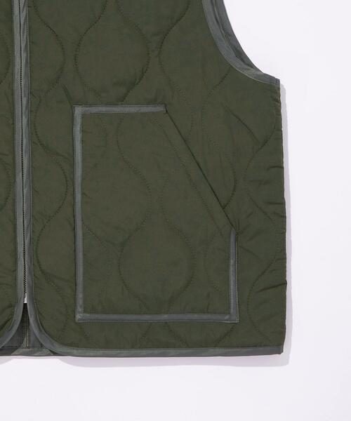 green label relaxing（グリーンレーベルリラクシング）の「【WEB限定】＜GLR/ -or（ジーエルアール オア）＞キルティング ベスト -ユニセックス-（ベスト・メンズ・ブラック/オリーブ・L/M/S）」の7枚目の写真