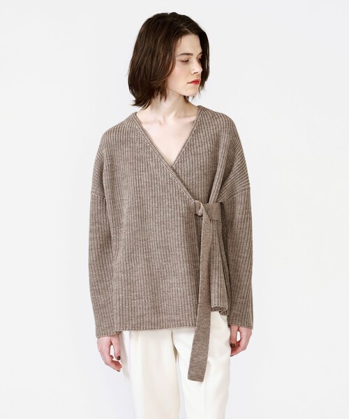 LOVELESS(ラブレス)の「ルーズフィット カーディガン(ニット/セーター・レディース・ブラウン/グリーン・36)」の2枚目の写真