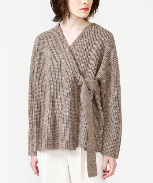 LOVELESS(ラブレス)の「ルーズフィット カーディガン(ニット/セーター・レディース・ブラウン/グリーン・36)」の8枚目の写真