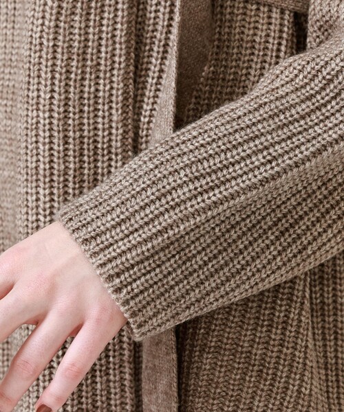 LOVELESS(ラブレス)の「ルーズフィット カーディガン(ニット/セーター・レディース・ブラウン/グリーン・36)」の10枚目の写真