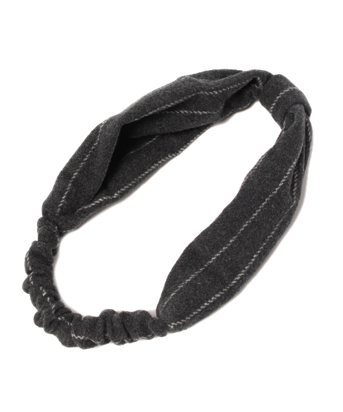 CIAOPANIC TYPY（チャオパニックティピー）の「ピンストライプヘアバンド（ヘアバンド・レディース・ブラック/ネイビー・FREE）」の2枚目の写真