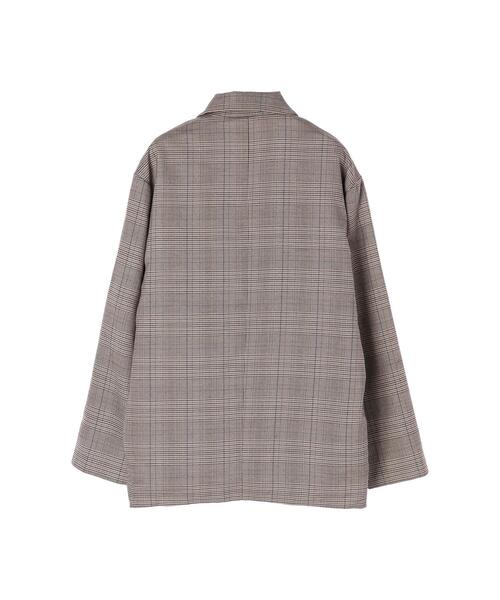 koe（コエ）の「ＴＲチェックダブルジャケット*（テーラードジャケット・レディース・ブラック系その他/チェック・S/M/L）」の6枚目の写真