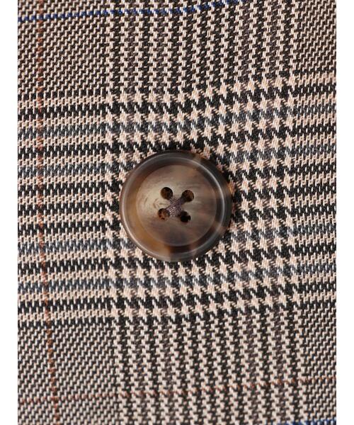 koe（コエ）の「ＴＲチェックダブルジャケット*（テーラードジャケット・レディース・ブラック系その他/チェック・S/M/L）」の16枚目の写真