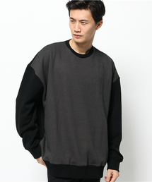 DISCOVERED | DISCOVERED × MIDWEST　別注切替オーバーサイズボンバーヒ－ト(スウェット)