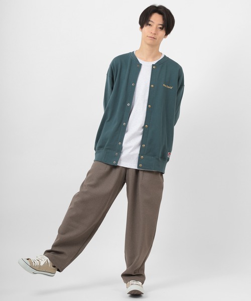 BEN DAVIS(ベンデイビス)の「【BEN DAVIS/ベンデイビス】 BUTTON UP ワンポイントロゴ スウェット スナップジャケット(カーディガン/ボレロ・メンズ・ライトグレー/ブラック/ダークグリーン/キャメル・M/L/XL)」の20枚目の写真