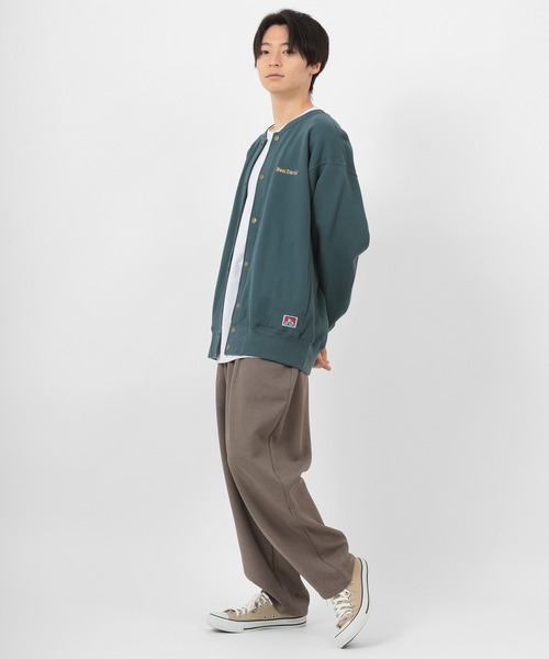 BEN DAVIS(ベンデイビス)の「【BEN DAVIS/ベンデイビス】 BUTTON UP ワンポイントロゴ スウェット スナップジャケット(カーディガン/ボレロ・メンズ・ライトグレー/ブラック/ダークグリーン/キャメル・M/L/XL)」の21枚目の写真