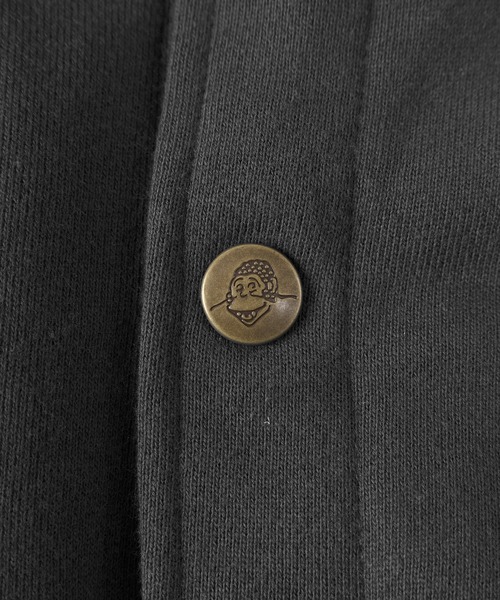 BEN DAVIS(ベンデイビス)の「【BEN DAVIS/ベンデイビス】 BUTTON UP ワンポイントロゴ スウェット スナップジャケット(カーディガン/ボレロ・メンズ・ライトグレー/ブラック/ダークグリーン/キャメル・M/L/XL)」の15枚目の写真