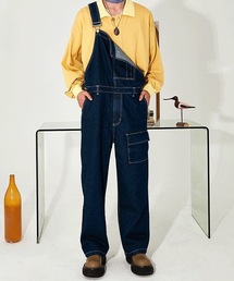 MIXSEVEN（ミックスセブン）の「ウォッシュドデニムオーバーオール MX21S28【MIX SEVEN】（つなぎ/オールインワン・メンズ）」