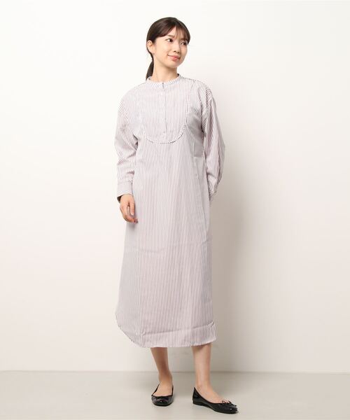 KOBE LETTUCE(コウベレタス)の「バンドカラードレスシャツワンピース(シャツワンピース・レディース・ベージュ/ピンク系その他/オフホワイト・FREE)」の13枚目の写真