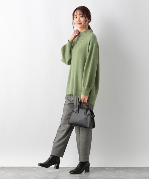 GLOBAL WORK(グローバルワーク)の「フワフワHugmeスタンドネック/952801(ニット/セーター・レディース・チャコールグレー/ライトブルー/ベージュ/ピンク/イエロー/グリーン/アイボリー/ラベンダー/ブルー・MEDIUM/LARGE)」の18枚目の写真