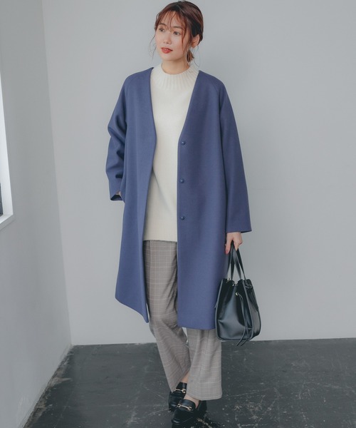 GLOBAL WORK(グローバルワーク)の「フワフワHugmeスタンドネック/952801(ニット/セーター・レディース・チャコールグレー/ライトブルー/ベージュ/ピンク/イエロー/グリーン/アイボリー/ラベンダー/ブルー・MEDIUM/LARGE)」の10枚目の写真