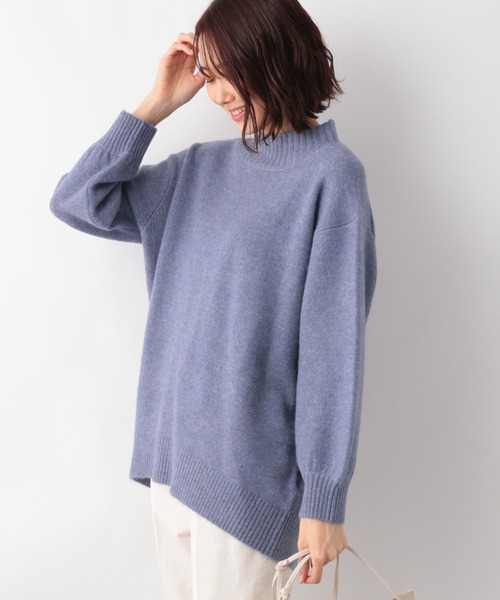 GLOBAL WORK(グローバルワーク)の「フワフワHugmeスタンドネック/952801(ニット/セーター・レディース・チャコールグレー/ライトブルー/ベージュ/ピンク/イエロー/グリーン/アイボリー/ラベンダー/ブルー・MEDIUM/LARGE)」の22枚目の写真