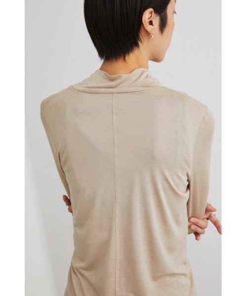 STYLEMIXER(スタイルミキサー)の「シアーハイネックトップ(Tシャツ/カットソー・レディース・ブラック/ベージュ/ホワイト・FREE)」の16枚目の写真