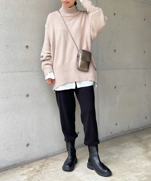 DouDou（ドゥドゥ）の「【新色追加】ニットジョグパンツ（その他パンツ・レディース・ブラック/ダークグレー/オフホワイト・FREE）」の10枚目の写真