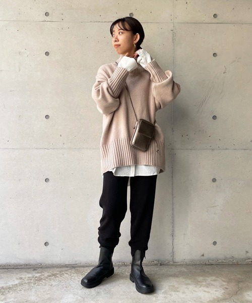 DouDou（ドゥドゥ）の「【新色追加】ニットジョグパンツ（その他パンツ・レディース・ブラック/ダークグレー/オフホワイト・FREE）」の20枚目の写真