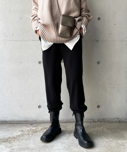 DouDou（ドゥドゥ）の「【新色追加】ニットジョグパンツ（その他パンツ・レディース・ブラック/ダークグレー/オフホワイト・FREE）」の14枚目の写真