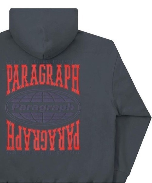 Paragraph/パラグラフ/ビッグロゴプルオーバーパーカー/BigLogo PulloverHoodie/PARAGRAPH_NO.020