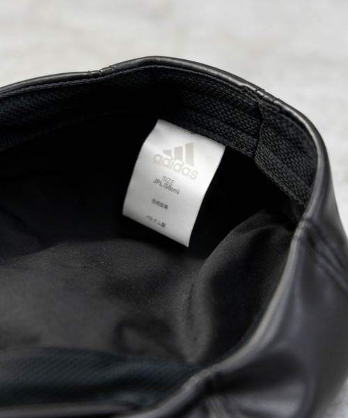 adidas（アディダス）の「adidas 8パネル フェイクレザー ハンチング（ハンチング/ベレー帽・メンズ・ブラック・FREE）」の8枚目の写真